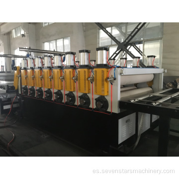 Línea de producción de máquina de extracción de placa de espuma de PVC